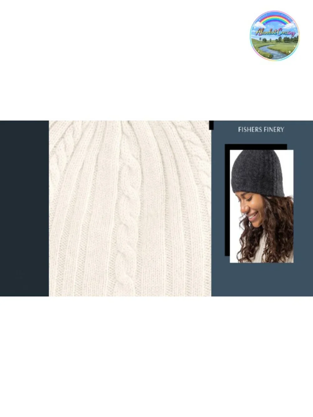 100% Pure Cashmere Cable Knit Hat, Super Soft Cuffed Beanie